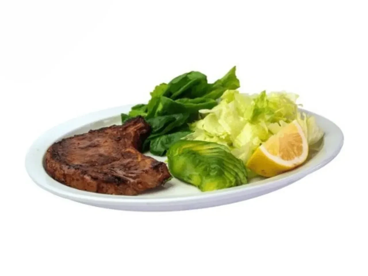 Chuleta con Ensalada Verde